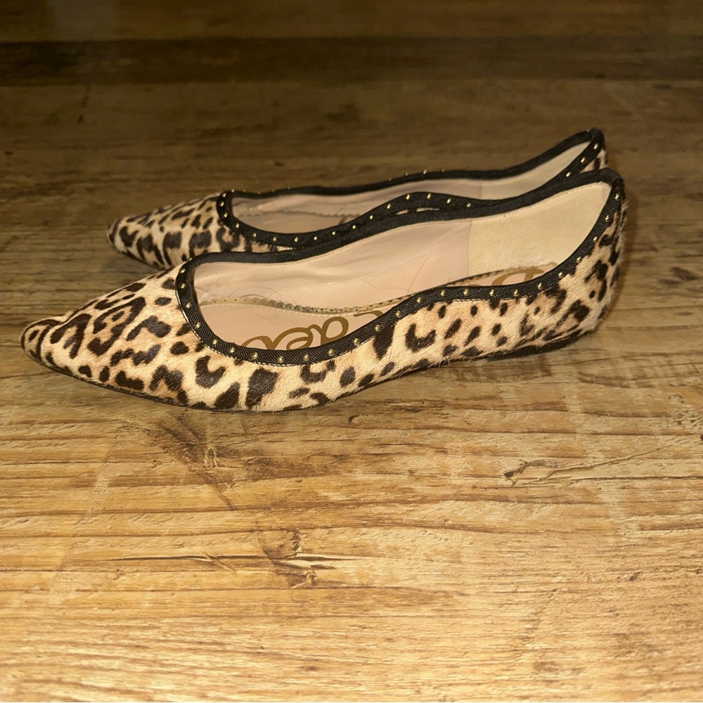 Sam Edelman Rivera Flats Animal Print Sz 7.5 - Picture 6 of 17